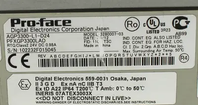 USED PRO-FACE AGP3300-L1-D24
