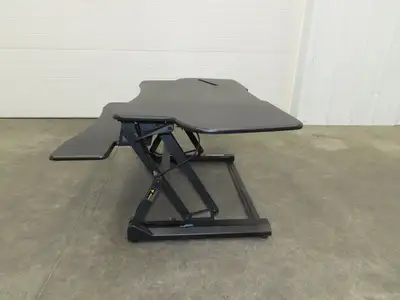 Mount-It! Sit Stand Desk XL 48" Wide Approx. 12" Infinitely Adjustable Height