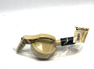 NEW OILSAFE WIDE STUMPY SPOUT LID, BEIGE