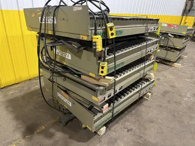3800 LBS X 60" X 42" SOUTHWORTH HYDRAULIC SCISSOR LIFT TABLE WITH ROLLER CONVEYOR TOP, 110 VOLT: STOCK #20892