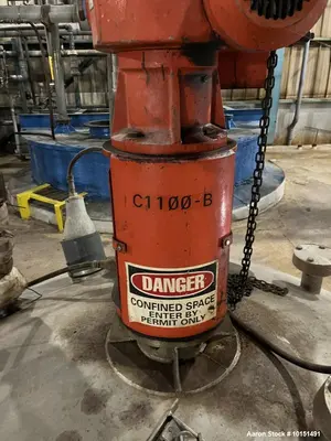 Used 2,200 Gallon 316L Stainless Steel Jacketed Mix Tank with 15 HP Agitator