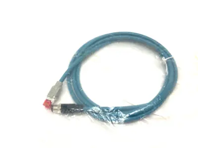 USED SMC SERIAL COMMUNICATION CABLE M12 4-PIN MALE TO RJ45 2M