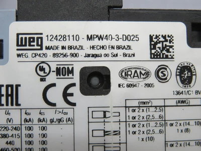 Used WEG _UNKNOWN_ Circuit Breakers Texas US | OCO Industrial #1728956