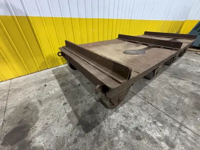 40,000 LBS (20 TON) x 14' x 6' PORTABLE DIE TRANSFER CART, RUBBER TIRE: STOCK #23620