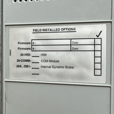 USED Allen-Bradley 20A-D027A0AYNANNN