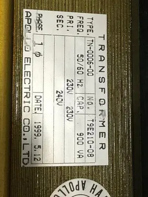 USED APOLLO T9E210-08