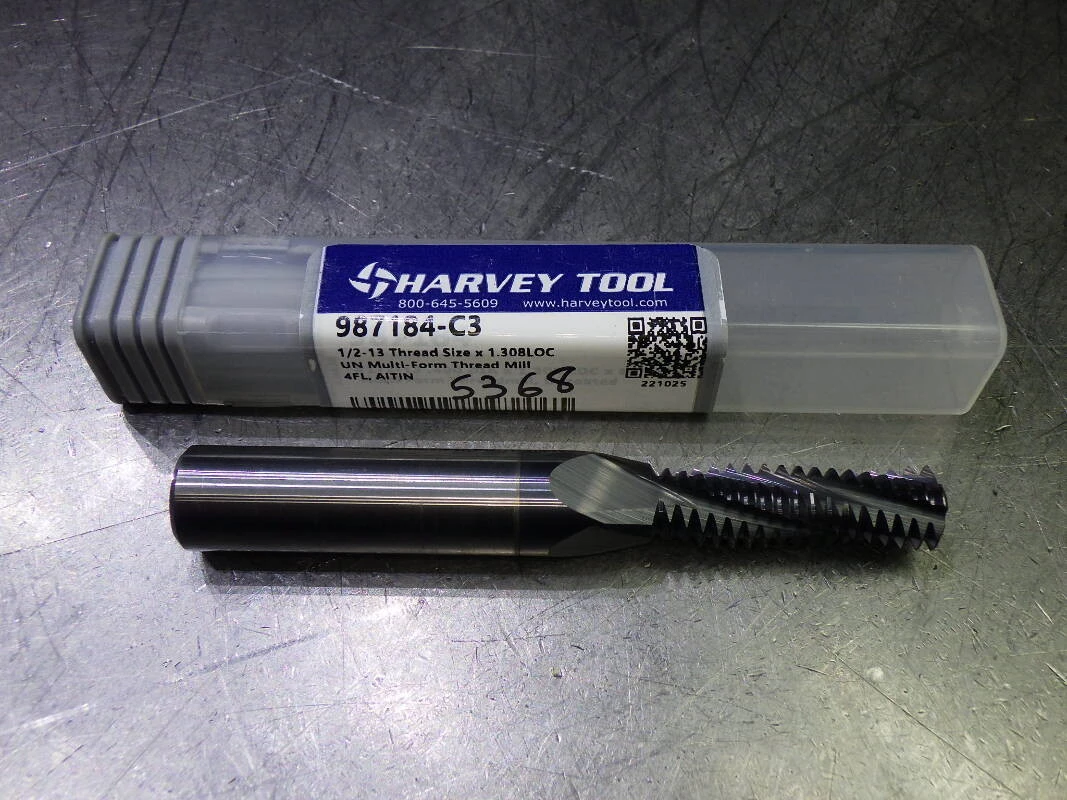 Harvey Tool 3/8-16 TPI 4 Flute Carbide Thread Mill 987164-C3 (LOC773B)