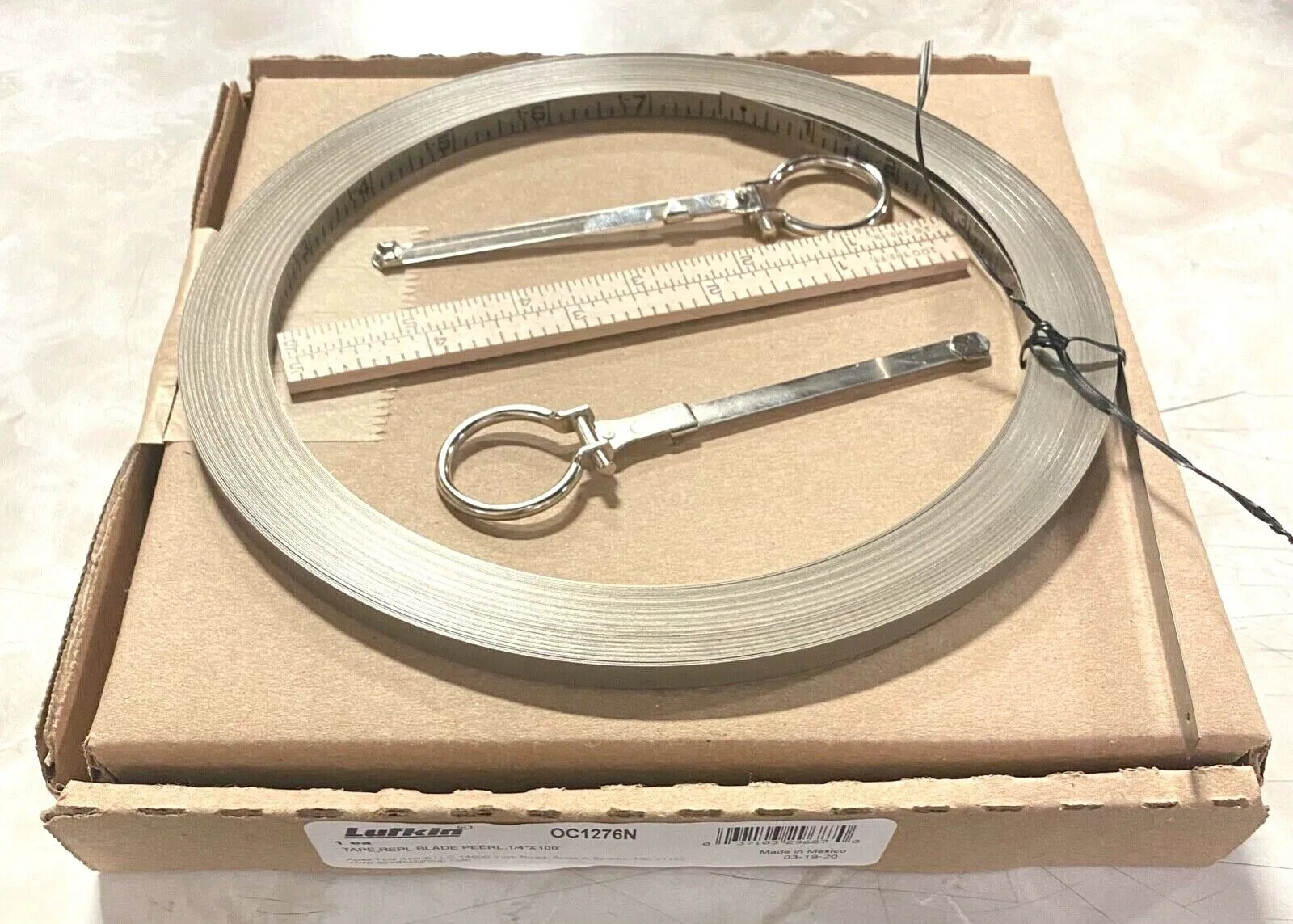 Lufkin 1/4" x 100ft Replacement Blade For Peerless Chrome Tape Measure