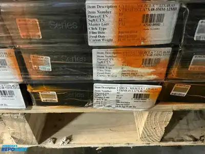 Pallet of Mixed Vinyl Flooring