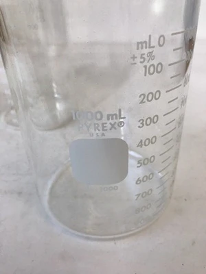 New! Pyrex Beakers 1000-IL 1000 ML Qty3 *Fast Shipping* Warranty!