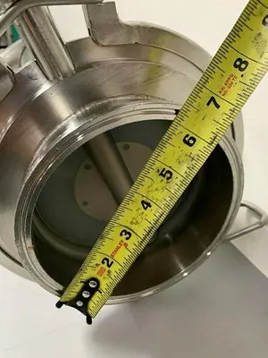 Stainless Steel 48" Pipe w/ Pepperl+Fuchs Proximity Switch, 6" Sanitary Fittings