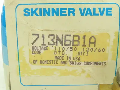 Honeywell Skinner 713N6 Solenoid Valve 3-Way (NC) 1/4" NPT -No Coil  LOT OF 2