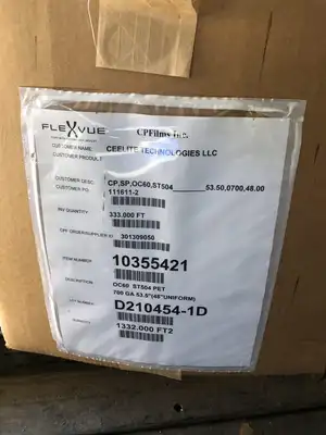CPFilms FLEXVUE D210454-1D Conductive Aluminum Foil Roll 53.5″ X 333′ 700GA -NIB