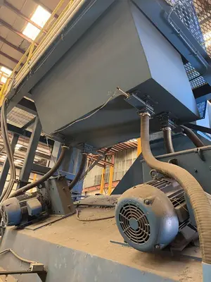 New | in-Stock 2008 BLASTEC 10' PLATE Roller Conveyor Shot Blaster Pennsylvania US | Shot Blasting Equipment #1292197