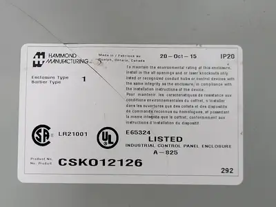 USED 2015 HAMMOND POWER SOLUTIONS INC. CSKO12126