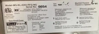 USED WOODSTONE WS-BL-4343-FRG-NG