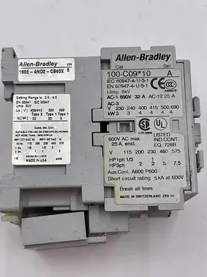 Used ALLEN-BRADLEY ALLEN-BRADLEY 100-C09*10 SER A PLC Contactors | ND Industrial Surplus #1216209
