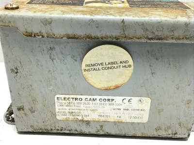 USED ELECTRO CAM ⚙️ MODEL: EC-2004-12-DRN-D-1-2/64, DESIGNED TO MEET SPECIFIC OPERATIONAL REQUIREMENTS.