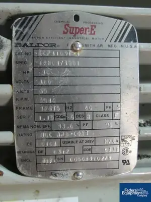 USED Fristam 3" x 2" Fristam Centrifugal Pump, S/S, 40 HP