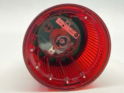 855T-B24DN4 | Allen Bradley  Ser B 70mm Red Stack Light w/ 855T-L24LF Bulb - Used
