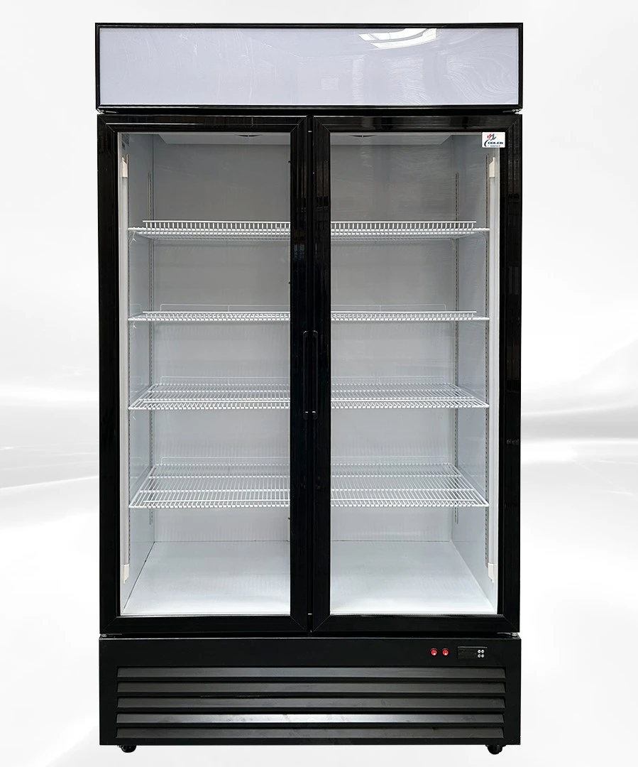 171-0209 44" 2 Glass Door Self Contained Refrigerated Display Cooler.