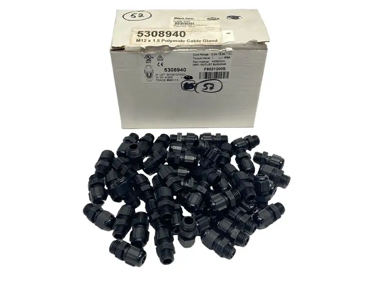New | in-Stock Altech Corp Polyamide Cord Grip Cable Gland M12x1.5 PKG OF 52 Electrical Fittings Michigan US | Maverick Industrial Sales #1390804