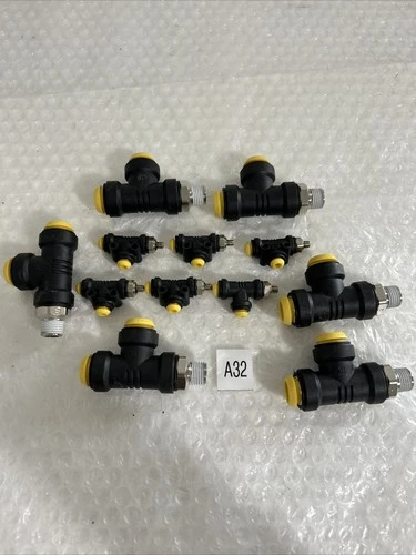 NEW LOT OF (12) PARKER FLUID CONNECTORS 2 Various Sizes Fast Shipping