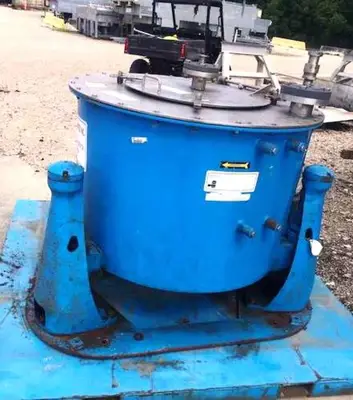 Sharples 30 x 18 ECM solid basket centrifuge, 316SS.