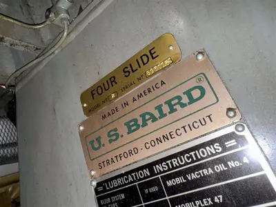 US BAIRD MODEL #2 WIRE FORMING FOURSLIDE MACHINE: YOBRO #24433