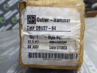 Cutler-Hammer DBU27-6K Boric Acid Fuse Unit 5981C85G02 27.0 kV Max. 50/60 Hz New NIB