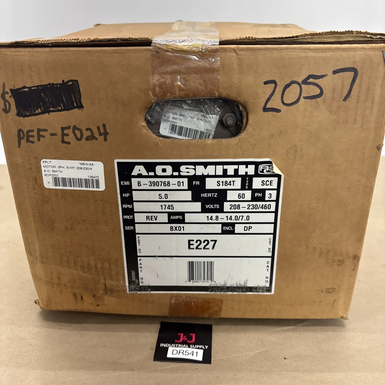 NEW AO SMITH MOTORS B-390768-01