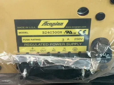 New | in-Stock ACOPIAN B24G500M DC Power Supplies Ohio US | HGR 24 #1266494