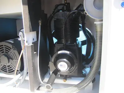Used GARDNER DENVER HER7F-8 Tank Mounted Air Compressors California US | Bay Line Tool #1316245