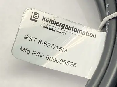 USED LUMBERG AUTOMATION SINGLE ENDED CORDSET MALE M12 8-PIN 15M