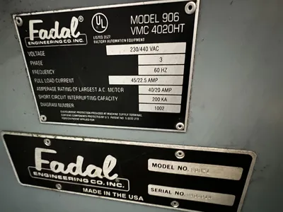 1994 FADAL VMC-4020 Vertical Machining Centers | Universal Press & Machinery (UPM) (5)