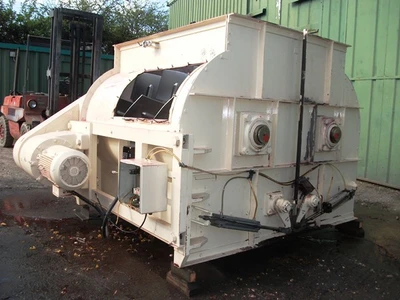 2,000L Tatum Forberg Twin Shafted Stainless Steel Mixer 22 kw