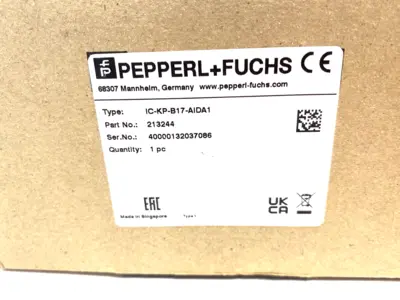 New | in-Stock PEPPERL+FUCHS IDENTCONTROL EVALUATION/CONTROL INTERFACE 213244 Automation Control (HMI) Michigan US | Maverick Industrial Sales #1092052