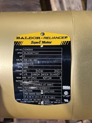 USED BALDOR VEM3555