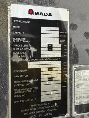 USED 2017 AMADA TP200EX