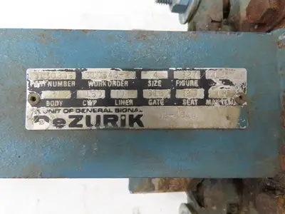 DeZurik 827 4" Flanged Knife Gate Valve Rising Stem Metal Seat 316SS Disc