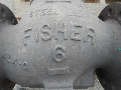 Fisher 6" 600 Rating, WCB Steel Flanged Control Valve