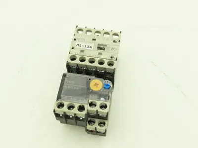 Fuji SK12L Motor Starter Contactor 5.5kW 600V & Overload 0.8-1.2A Lot of 2