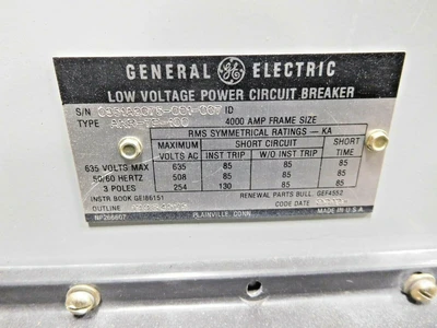 Used GE AKR-7F-100 Circuit Breakers Ohio US | Equipment Recovery Corp. #1329733