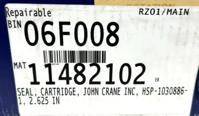 NEW JOHN CRANE 11482102 SEAL CARTRIDGE HSP-1030886-1 2.625"