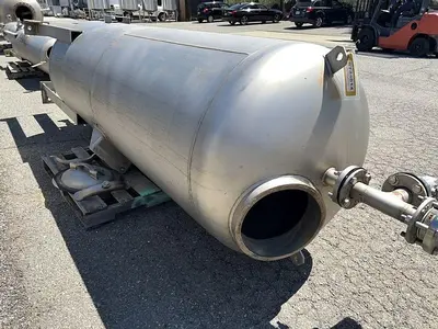 Tank, 425 Gallon, Stainless Steel, 55 PSI, DT/DB, Morfab #S744613
