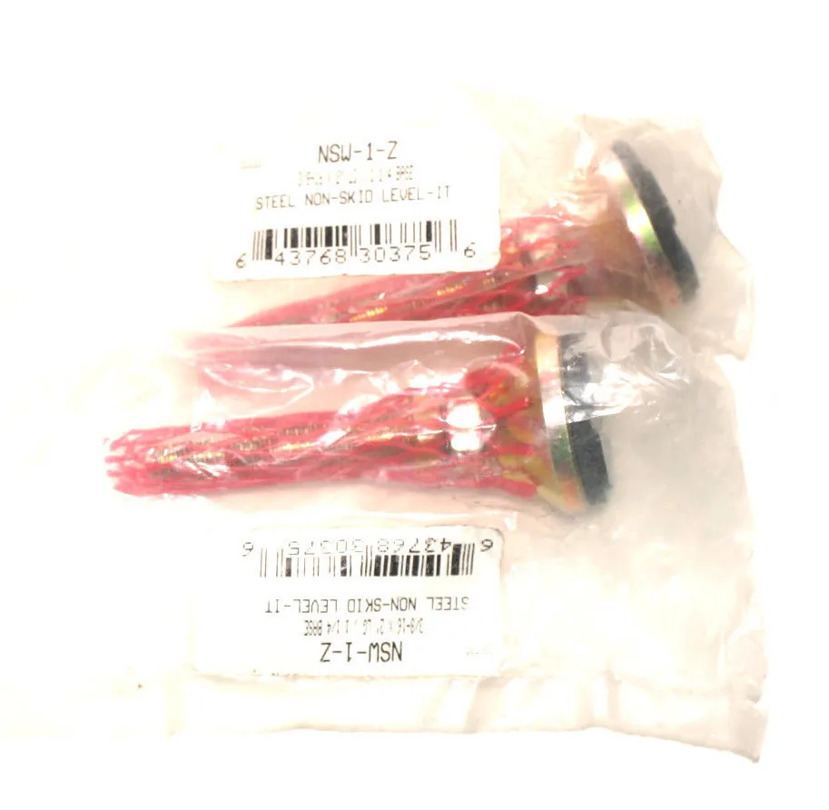 2 NEW NSW-1-Z STEEL NON-SKID LEVEL-IT NSW1Z
