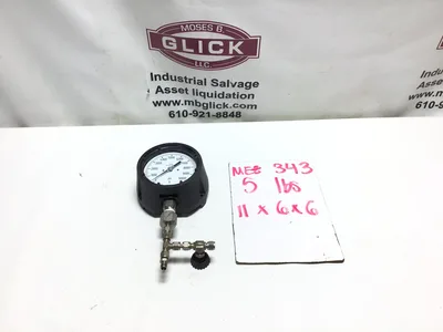 WIKA Pressure Gauge with Snubber & Valve 316 Stainless Steel Tube and Connection