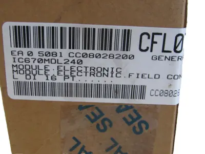 NEW GE FANUC IC670MDL240J INPUT MODULE 16PT 120VAC