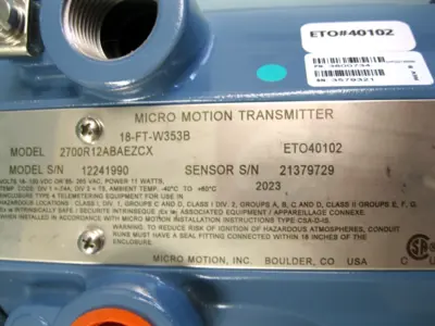 NEW Micro Motion 2700 R12 AB AEZCX
