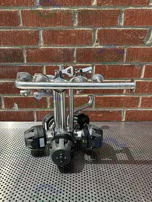 USED 5 ITT PURE FLO ADVANTAGE STAINLESS STEEL DIAPHRAGM VALVE W/ 1" SANITARY FITTING